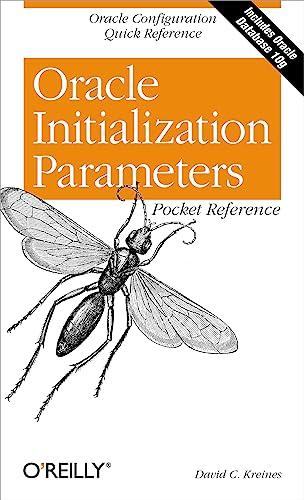 oracle initialization parameters pocket reference oracle configuration quick reference 1st edition david