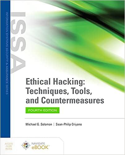ethical hacking techniques tools and countermeasures 4th edition michael g. solomon, sean-philip oriyano