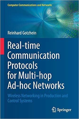 real time communication protocols for multi hop ad hoc networks wireless networking in production and control
