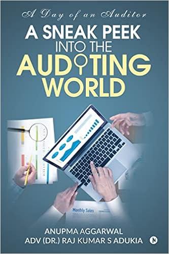 a sneak peek into the auditing world a day of an auditor 1st edition anupma aggarwal, adv (dr.) raj kumar s
