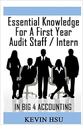 essential knowledge for a first year audit staff intern in big 4 accounting 1st edition kevin hsu 1481097040,