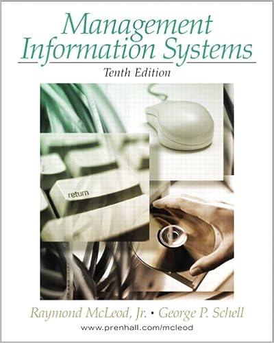 management information systems 10th edition raymond mcleod, george schell 0131889184, 978-0131889187