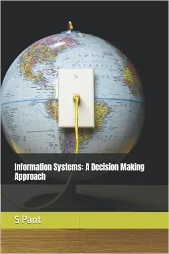 information systems a decision making approach 1st edition s pant 1935160281, 978-1935160281
