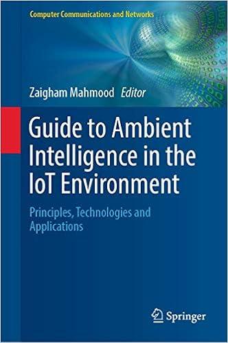 guide to ambient intelligence in the iot environment principles, technologies and applications 1st edition