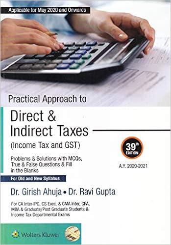 direct and indirect taxes (income tax and gst) girish ahuja. ravi gupta 39th edition 9389702615,