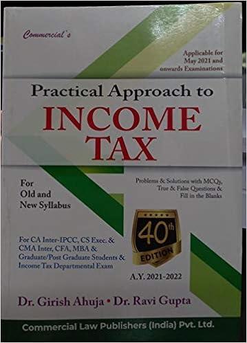practical approach to income tax 1st edition dr. girish ahjua , dr. ravi gupta 9390303761, 978-9390303762