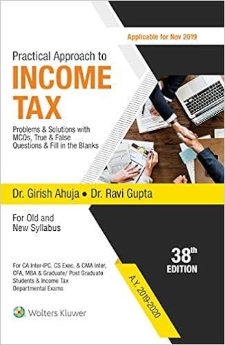 practical approach to income tax 38th edition dr. girish ahjua , dr. ravi gupta 9389335183, 978-9389335187