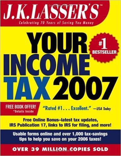 your income tax 2007 2007 edition j.k. lasser institute 0471786705, 978-0471786702