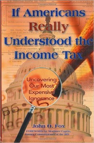 if americans really understood the income tax uncovering our most expensive ignorance 1st edition john o fox