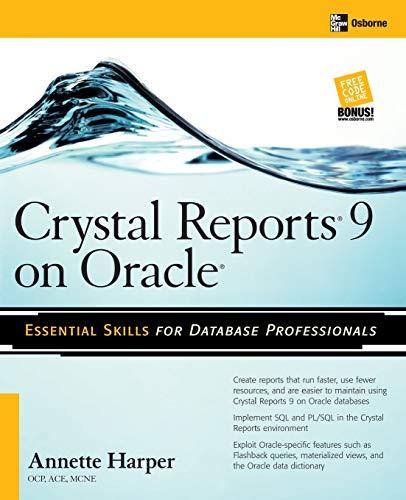 crystal reports 9 on oracle 1st edition marie annette harper 0072230797, 978-0072230796