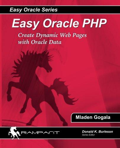 easy oracle php create dynamic web pages with oracle data 1st edition mladen gogala 0976157306, 978-0976157304