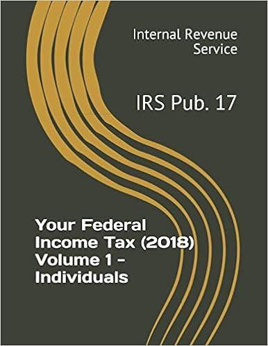 your federal income tax 2018 volume 1 irs pub 17 1st edition internal revenue service 1796206199,