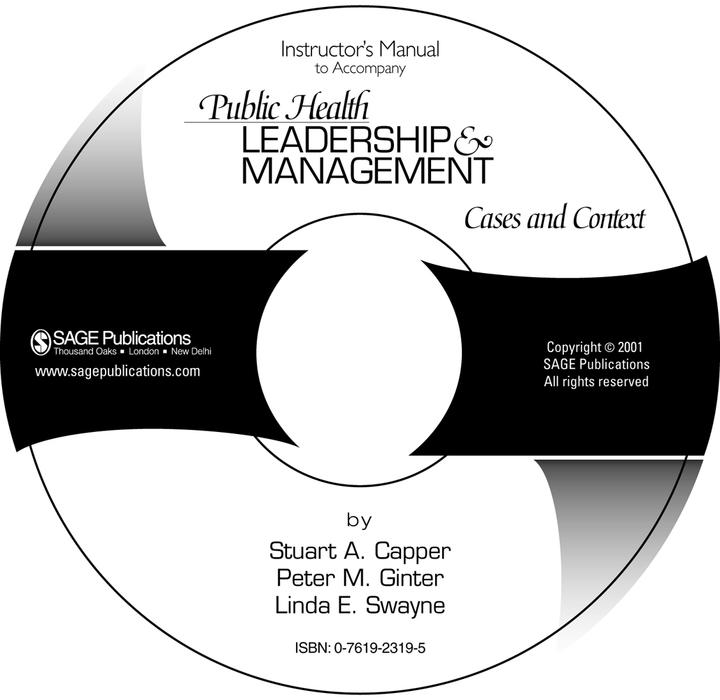 public health leadership and management cases and context 1st edition stuart a. capper, peter m. ginter,