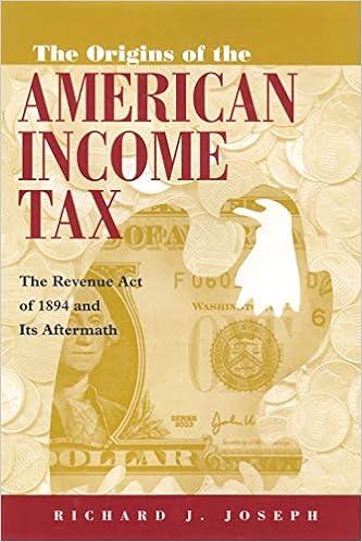 the origins of the american income tax the revenue act of 1894 and its aftermath 1st edition richard j.