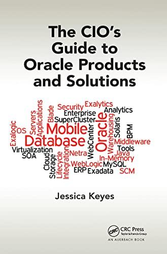 the cios guide to oracle products and solutions 1st edition jessica keyes 0367378388, 978-0367378387