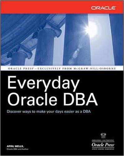 everyday oracle dba 1st edition april wells 0072262087, 978-0072262087