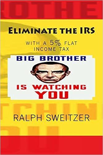 eliminate the irs with a 5% flat income tax big brother is watching you 1st edition ralph f sweitzer