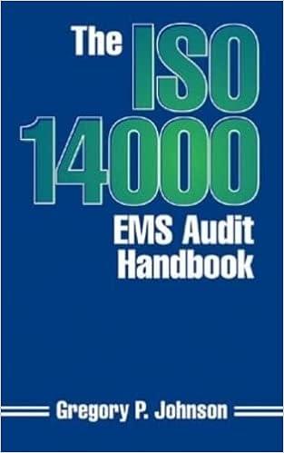 the iso 14000 ems audit handbook 1st edition greg johnson 1574440691, 978-1574440690