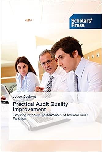 practical audit quality improvement ensuring effective performance of internal audit functions 1st edition