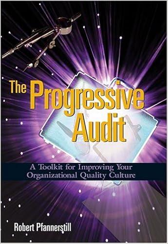 the progressive audit a toolkit for improving your organizational quality culture 1st edition robert