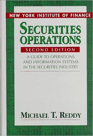 new york institute of finance securities operations a guide to operations and information systems in the