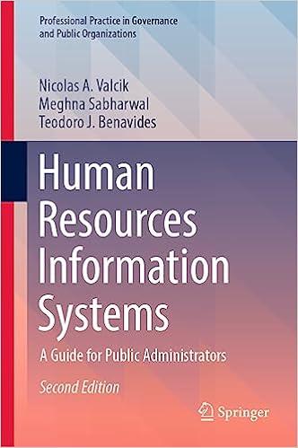 human resources information systems a guide for public administrators 2nd edition nicolas a. valcik, meghna