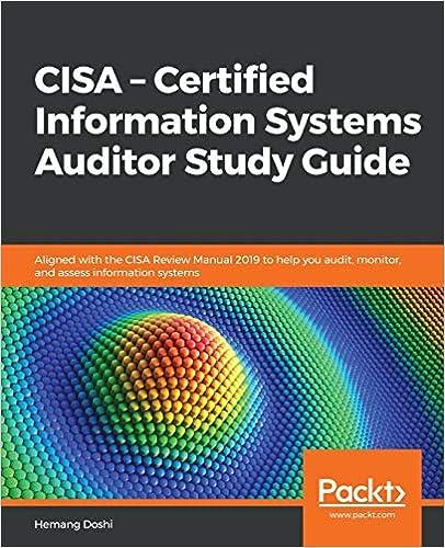 cisa certified information systems auditor study guide aligned with the cisa review manual 2019 to help you
