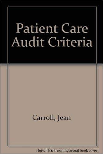 patient care audit criteria 1st edition jean gayton carroll 0870943928, 978-0870943928