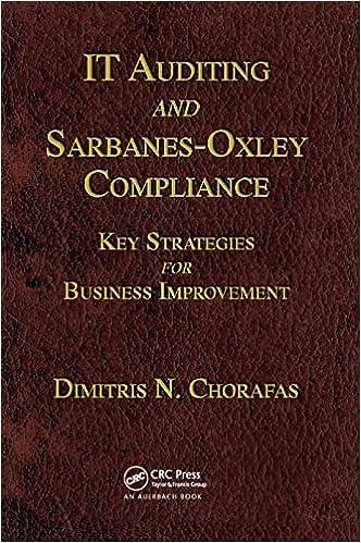 it auditing and sarbanes oxley compliance key strategies for business improvement 1st edition dimitris n.