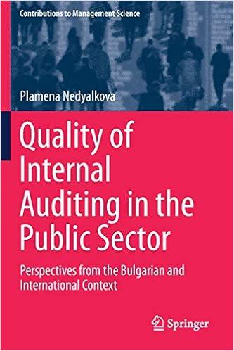 quality of internal auditing in the public sector perspectives from the bulgarian and international context