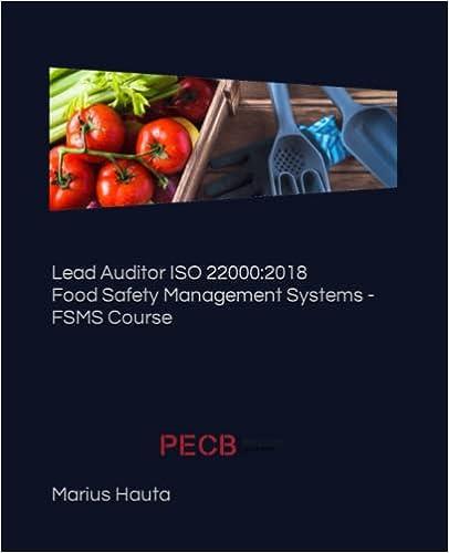 lead auditor iso 22000 2018 food safety management systems fsms course 1st edition marius hauta b0btscbj82,