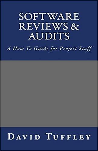 software reviews and audits a how to guide for project staff 1st edition dr david tuffley 1461130468,