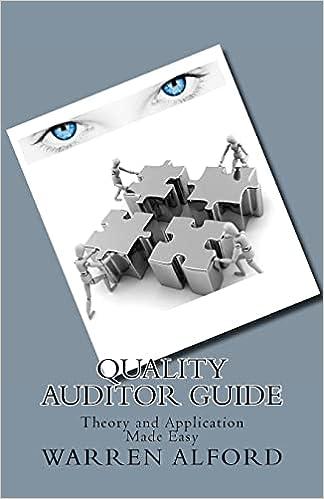 quality auditor guide theory and application made easy 1st edition warren alford 1453899774, 978-1453899779