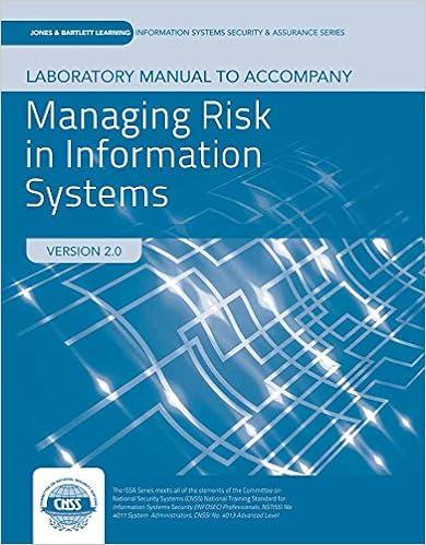 lab manual to accompany managing risk in information systems 2nd edition darril gibson 1284058689,