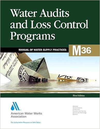 water audits and loss control programs manual of water supply practices m36 3rd edition awwa staff