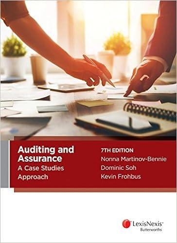 auditing and assurance a case studies approach 7th edition lexisnexis 0409343943, 978-0409343946