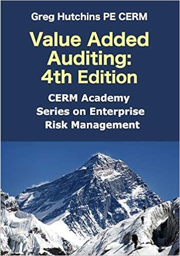 value added auditing cerm academy series on enterprise risk management 4th edition greg hutchins