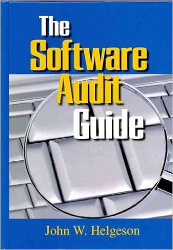 the software audit guide 1st edition john w. helgeson 0873897730, 978-0873897730