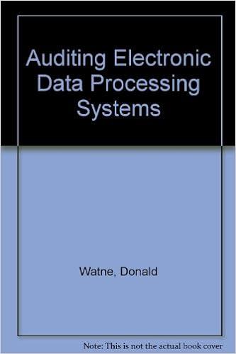 auditing electronics data processing systems 1st edition watne 0130516163, 978-0130516169