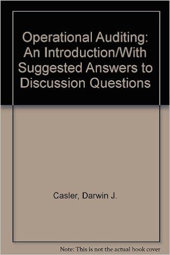 operational auditing an introduction with suggested answers to discussion questions 1st edition darwin j.