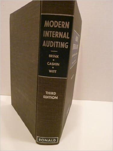 modern internal auditing an operational approach 3rd edition victor zinn brink 0471065242, 978-0471065241