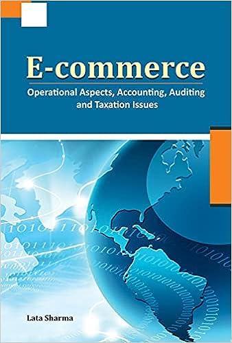 e commerce operational aspects accounting auditing and taxation issues 1st edition lata sharma 8177084097,
