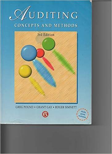 auditing concepts and methods 1st edition mcgraw-hill 0074701266, 978-0074701263