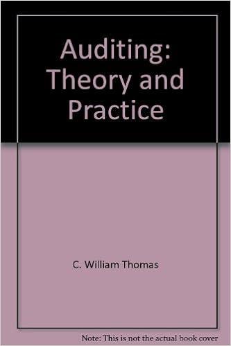 auditing theory and practice 1st edition c. william thomas 0534013880, 978-0534013882