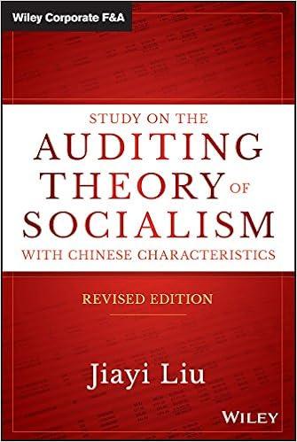 study on the auditing theory of socialism with chinese characteristics 1st edition jiayi liu 1119107814,