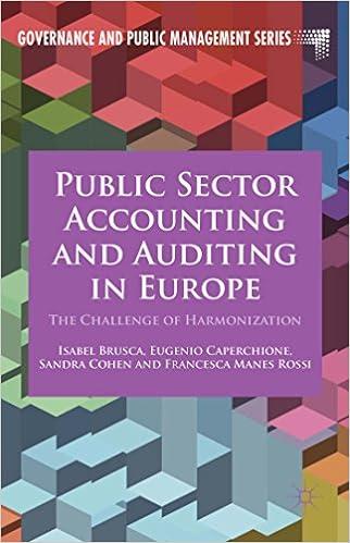 public sector accounting and auditing in europe the challenge of harmonization 2015th edition i. brusca, e.