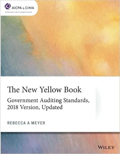 the new yellow book government auditing standards 1st edition rebecca a. meyer 1119784638, 978-1119784630
