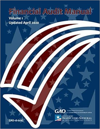 gao financial audit manual volume 1 updated april 2020 2020 edition united states government gao b091pr8396,