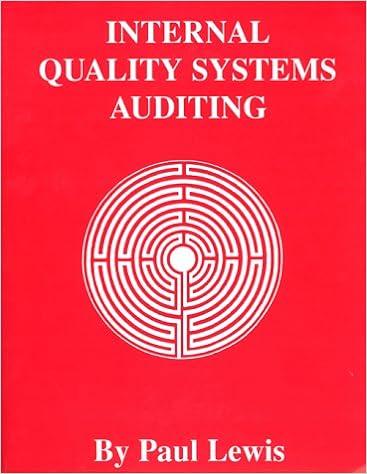 internal quality systems auditing 1st edition paul f. lewis 1570744076, 978-1570744075