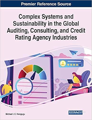 complex systems and sustainability in the global auditing consulting and credit rating agency industries 1st